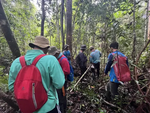 Kegiatan Tata Batas KPH Tana Tidung